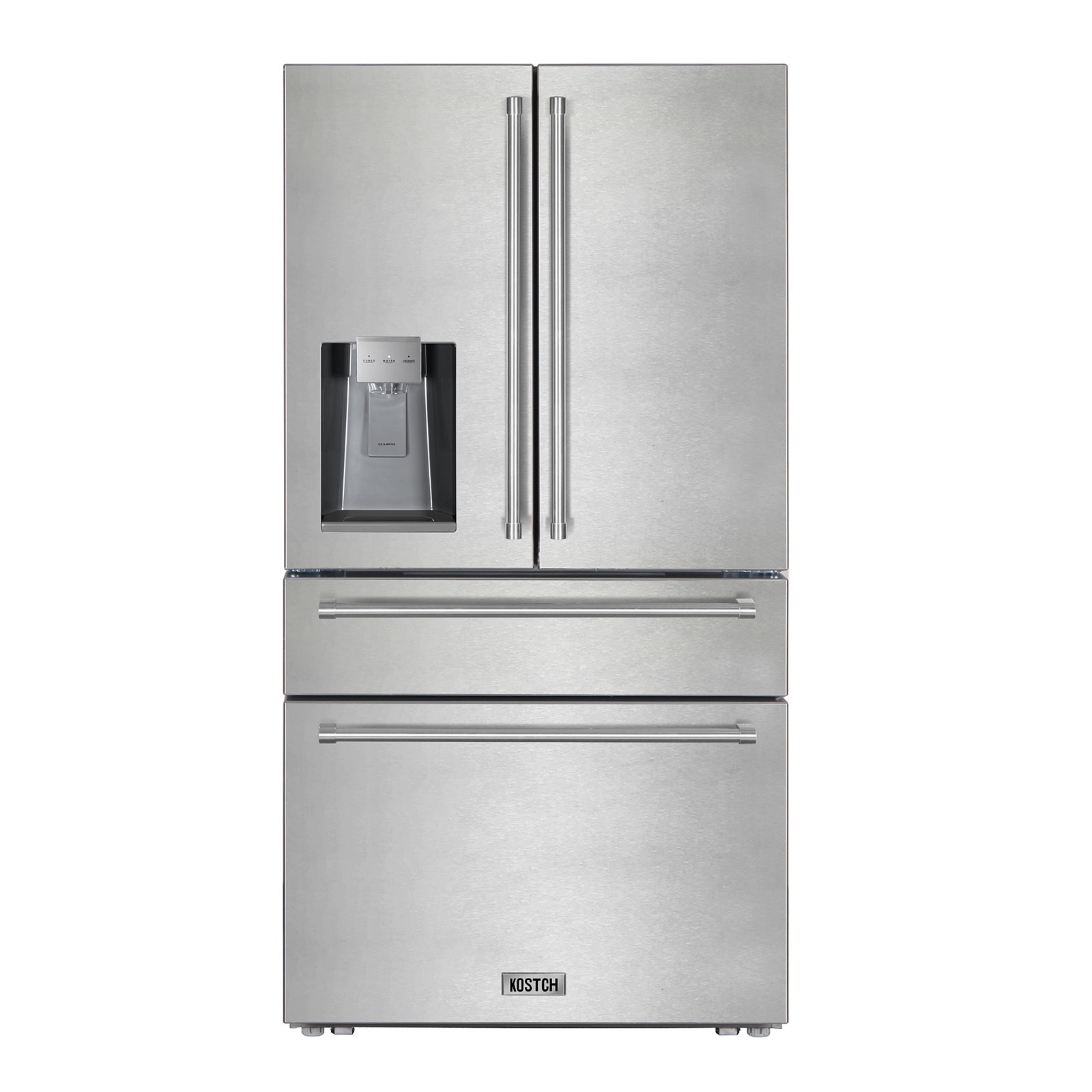 KOSTCH 21.6 Cu.Ft French Door Refrigerator with Ice/Water Dispenser, Stainless Steel, Energy Star Certified — FIN-0014522 | Fridge.com