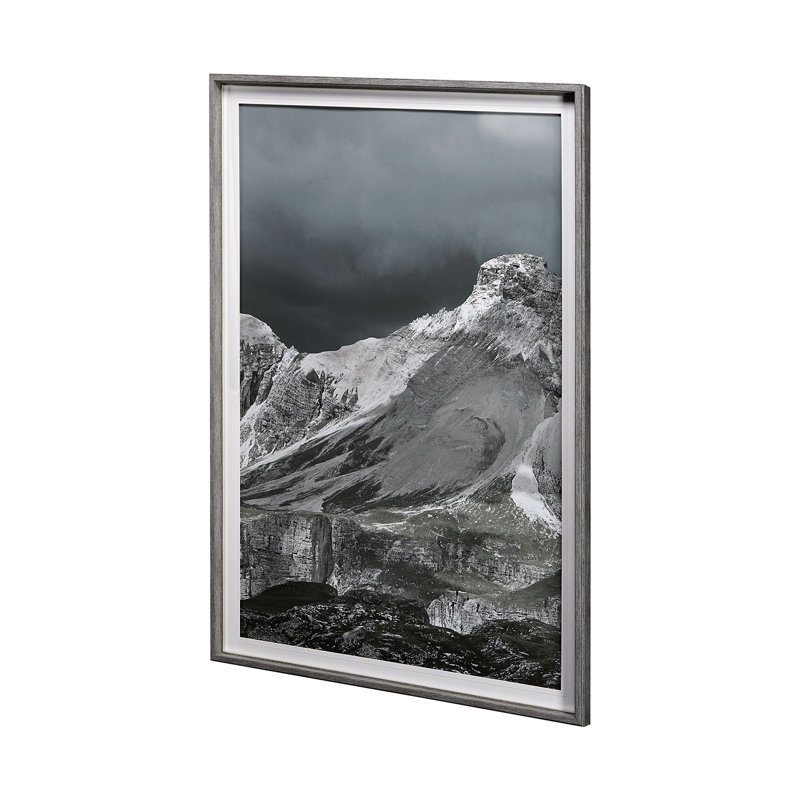«Europe Mountain 1 R» par Chris Dunker, reproduction d'art encadrée sous verre, Europe Mountain 1 L