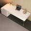 Bureau en granit blanc moderne et luxueux de 62,99 po-132678023