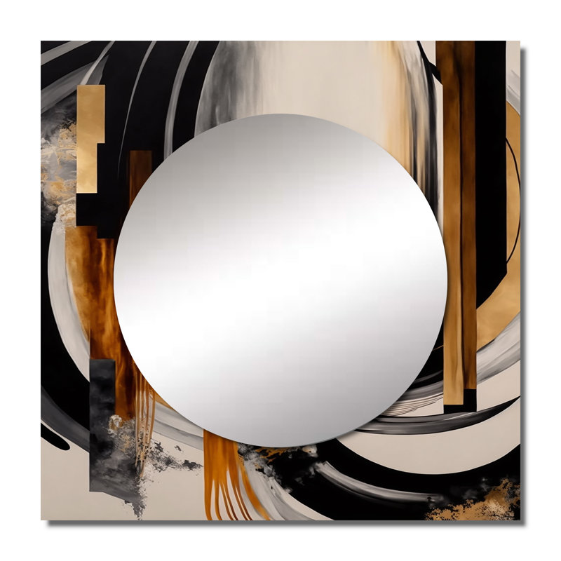 Deilkes - Grand miroir mural carré moderne pour la chambre à coucher, 29 po x 29 po