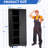 Heavy Duty Rolling Garage Storage Cabinet With Lockable Wheels, 4 Adjustable Shelves, And 3-Point Security Lock For Secure Tool Organization.