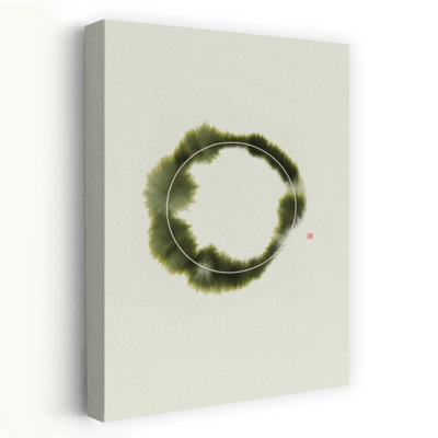 Contemporary Art Abstract Geometric Peaceful Wall Art 1 Piece Wrapped Canvas Wall Art
