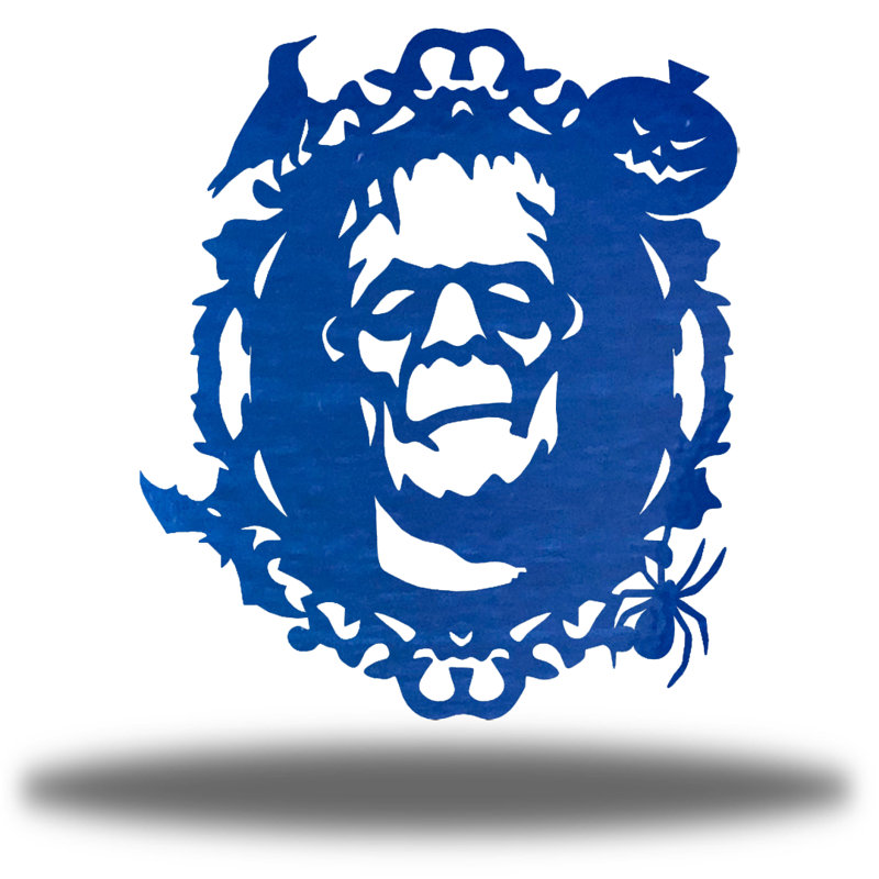 Miroir mural Frankenstein, Bleu, H 24 po x l 20,5 po x P 0,01 po