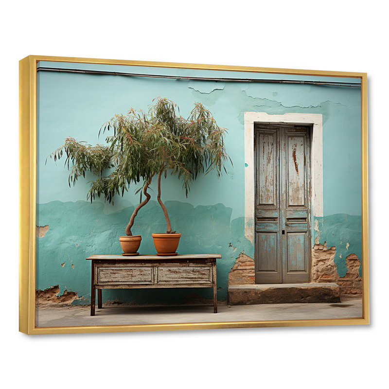 Cuba Tranquily Retreat II, H 16 po x l 32 po x P 1 po, Cadre flottant doré