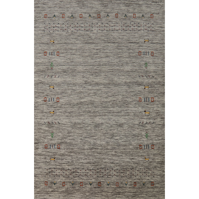 Handmade Gabbeh Oriental Rug 4x6