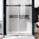 50'' - 55'' W x 76'' H Double Added Frameless Shower Door with Clear Glass