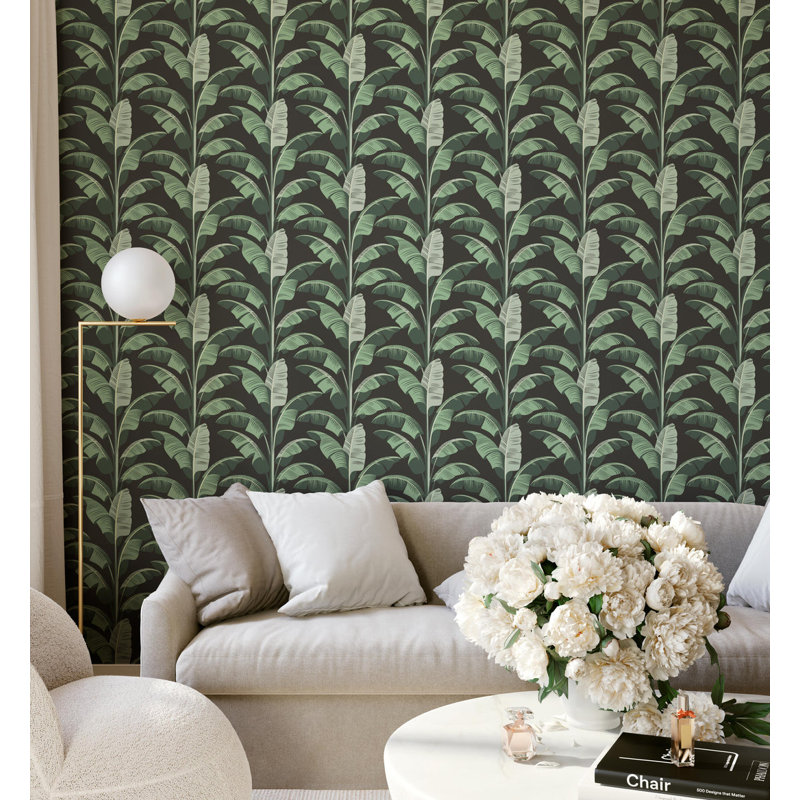 Banana Leaf - Wallpaper, Champagne, Peel & Stick