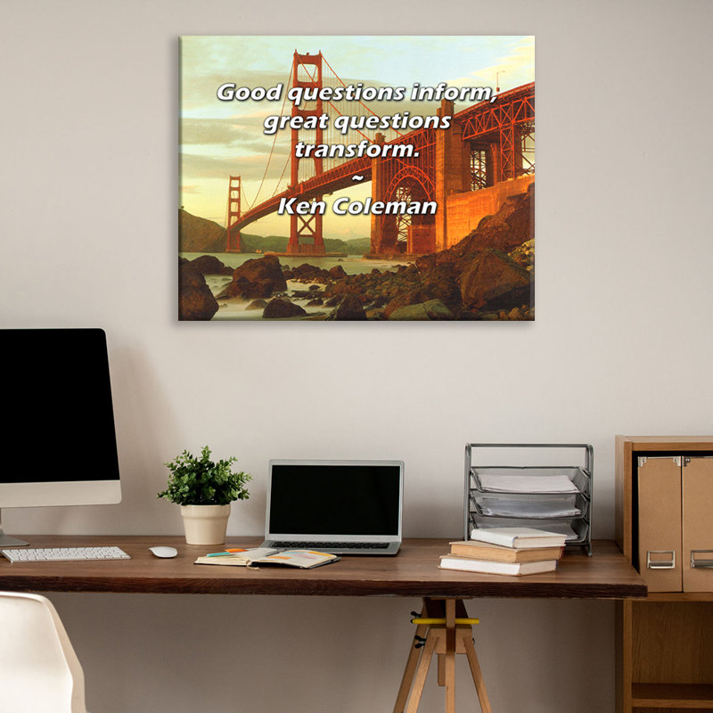 Artsy Quote By Ken Coleman Gallery Wrapped Canvas, 17" H x 24" W