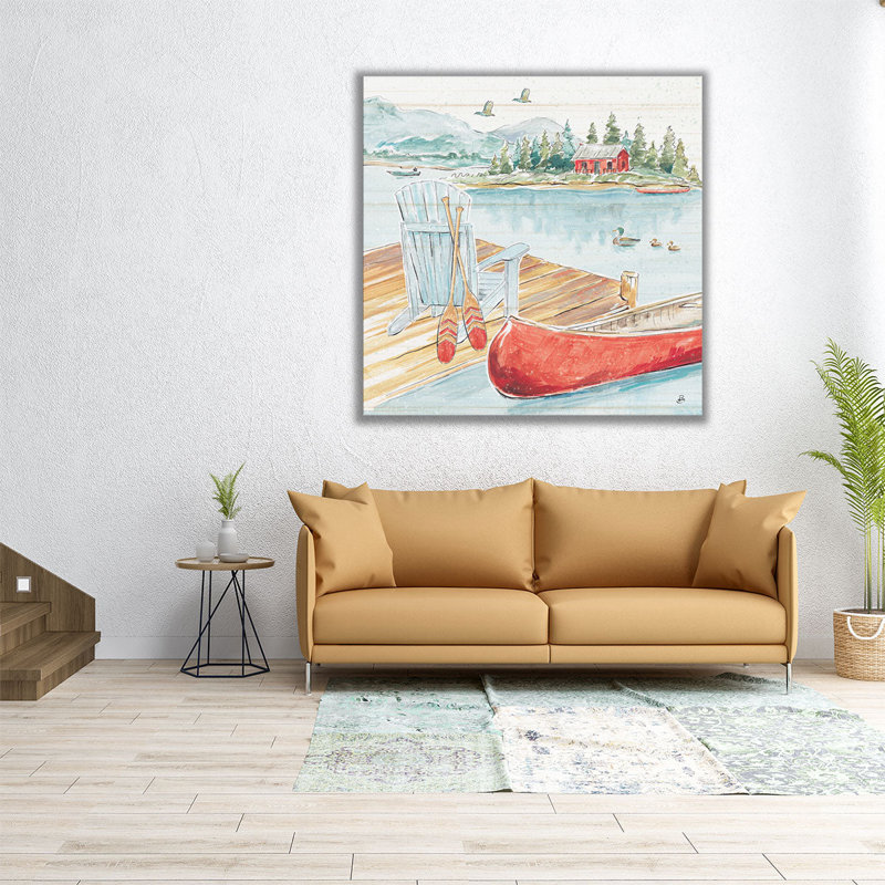 «Lake Moments III», reproduction d'art sur toile, H 12 po x l 12 po
