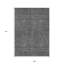 Tapis intérieur lavable abstrait gris anthracite et gris 9 pi x 12 pi