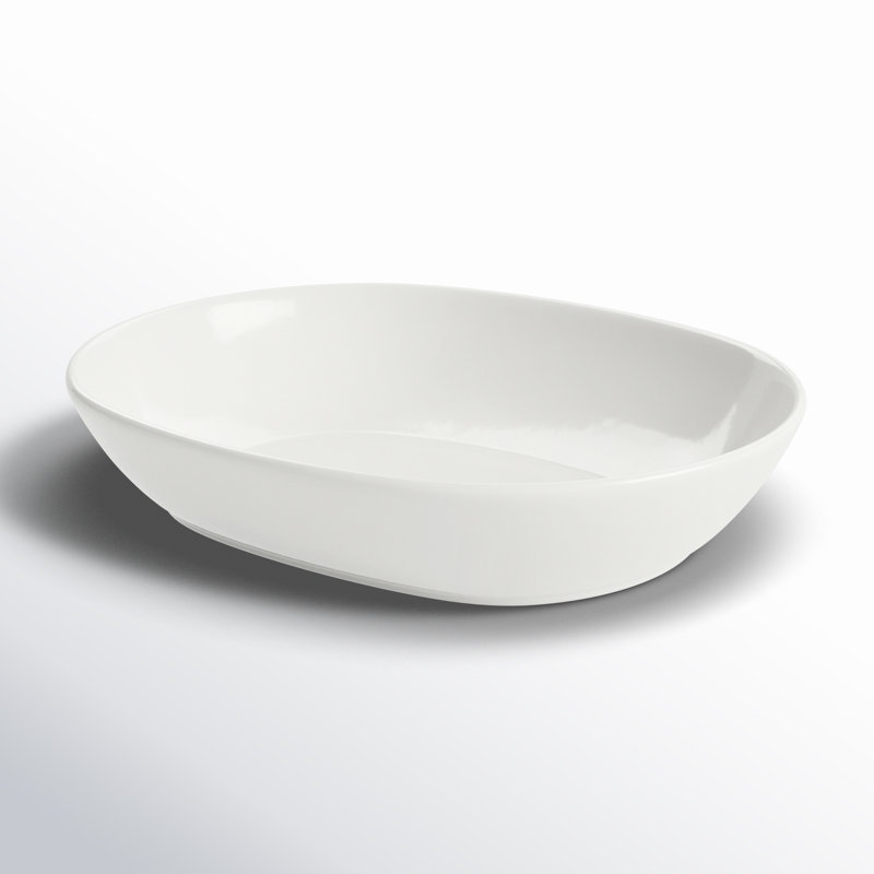 Max Oval Serve Bowl, 14.25-Inch, White