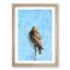 Hawk Perched in a Tree 1 Piece Single Picture Frame Painting on MDF-56740355-56740356