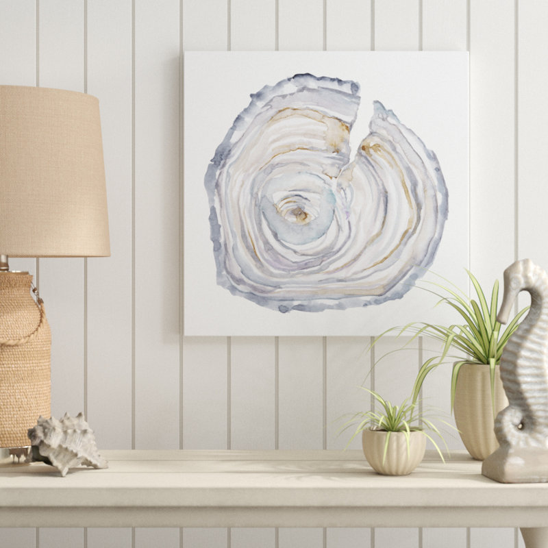 «Watercolor Tree Ring II» par Ethan Harper, reproduction d'art sur toile, H 20 po x l 20 po