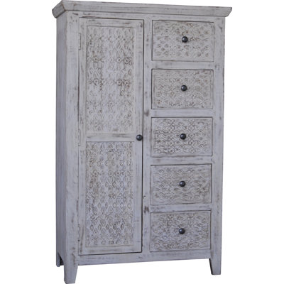 Iverson 5 - Drawer Carved Chest of Drawers