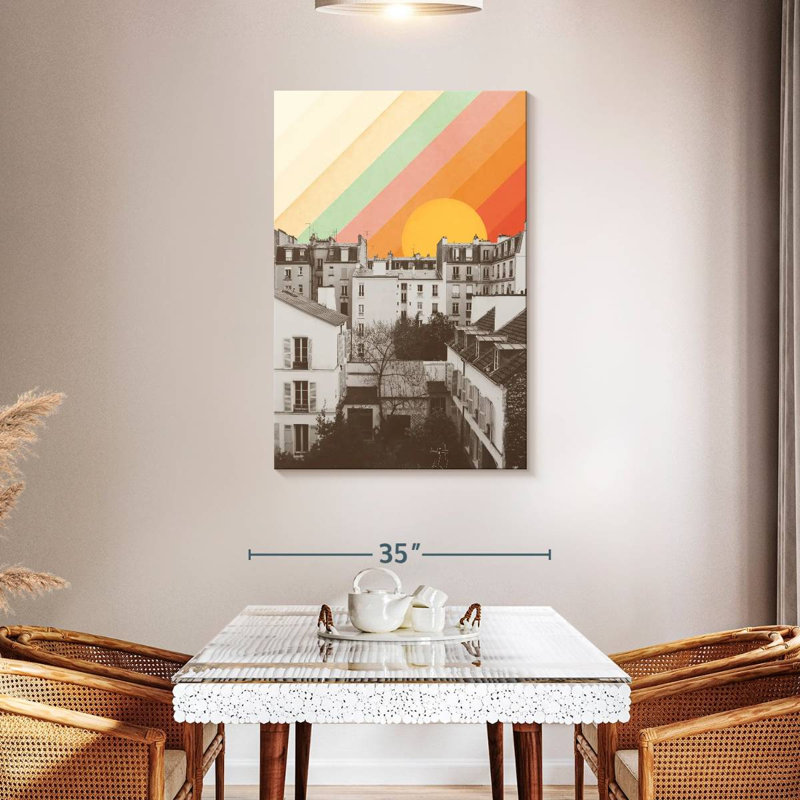 Sirci arc-en-ciel au-dessus de Paris, H 45 po x l 30 po