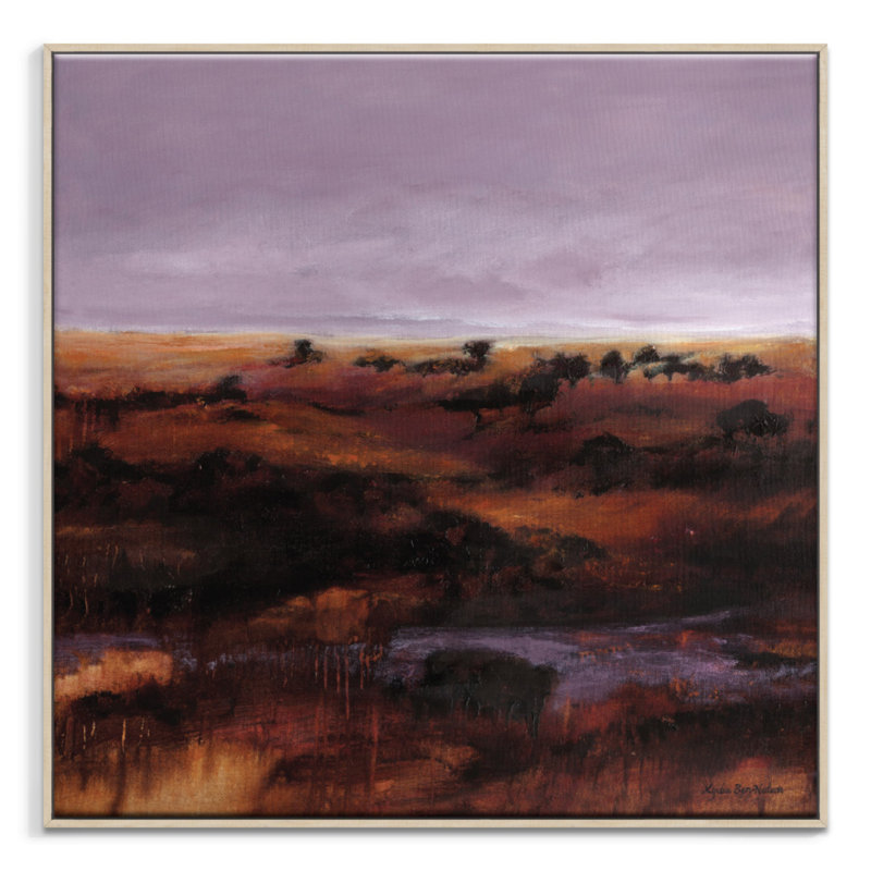 Lilac Lull by Lydia Ben-Natan - Print on Canvas, Timber, 41cm H x 41cm W