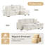 Modular 90" L-Shaped Sectional Sleeper Sofa,Upholstered Couch With Reversible Storage Chaise-852797349