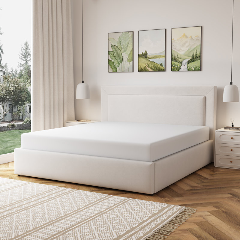 Upholstered Ottoman Storage Bed, Super King (6')
