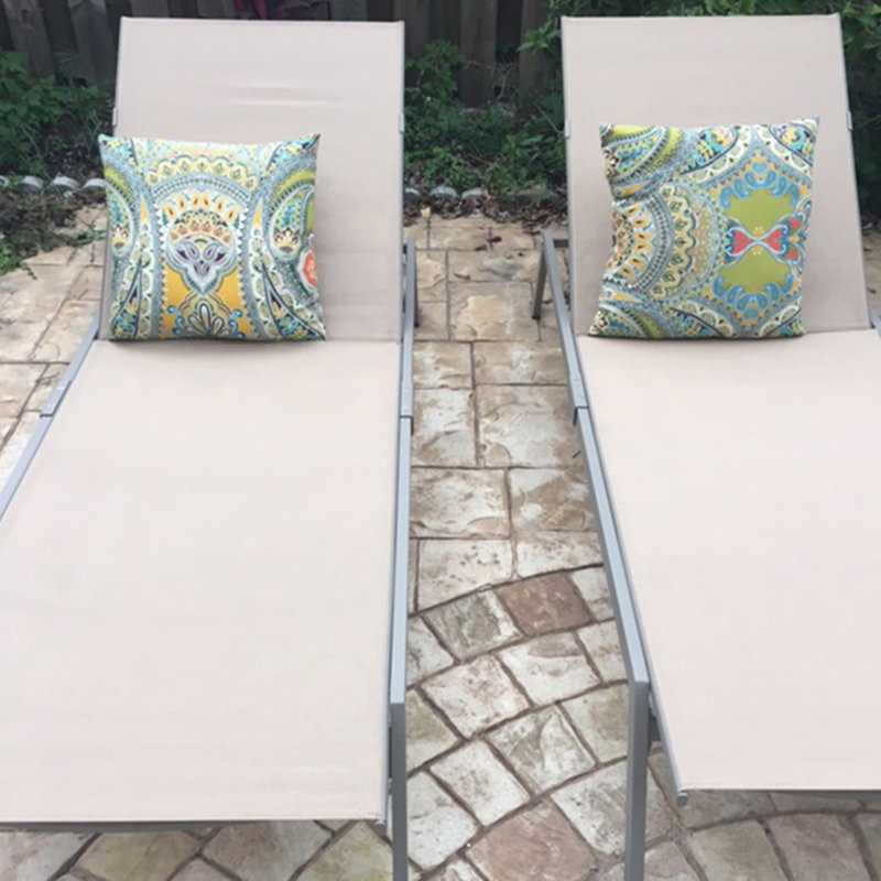 Outdoor Metal Chaise Lounge