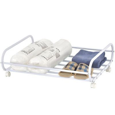 Metal Underbed Storage Rolling Cart