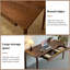 Bureau rectangulaire brun en bois massif minimaliste-109306408