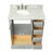 Cambridge 37'' Single Bathroom Vanity with Carrara Marble Top-26337880-132471783