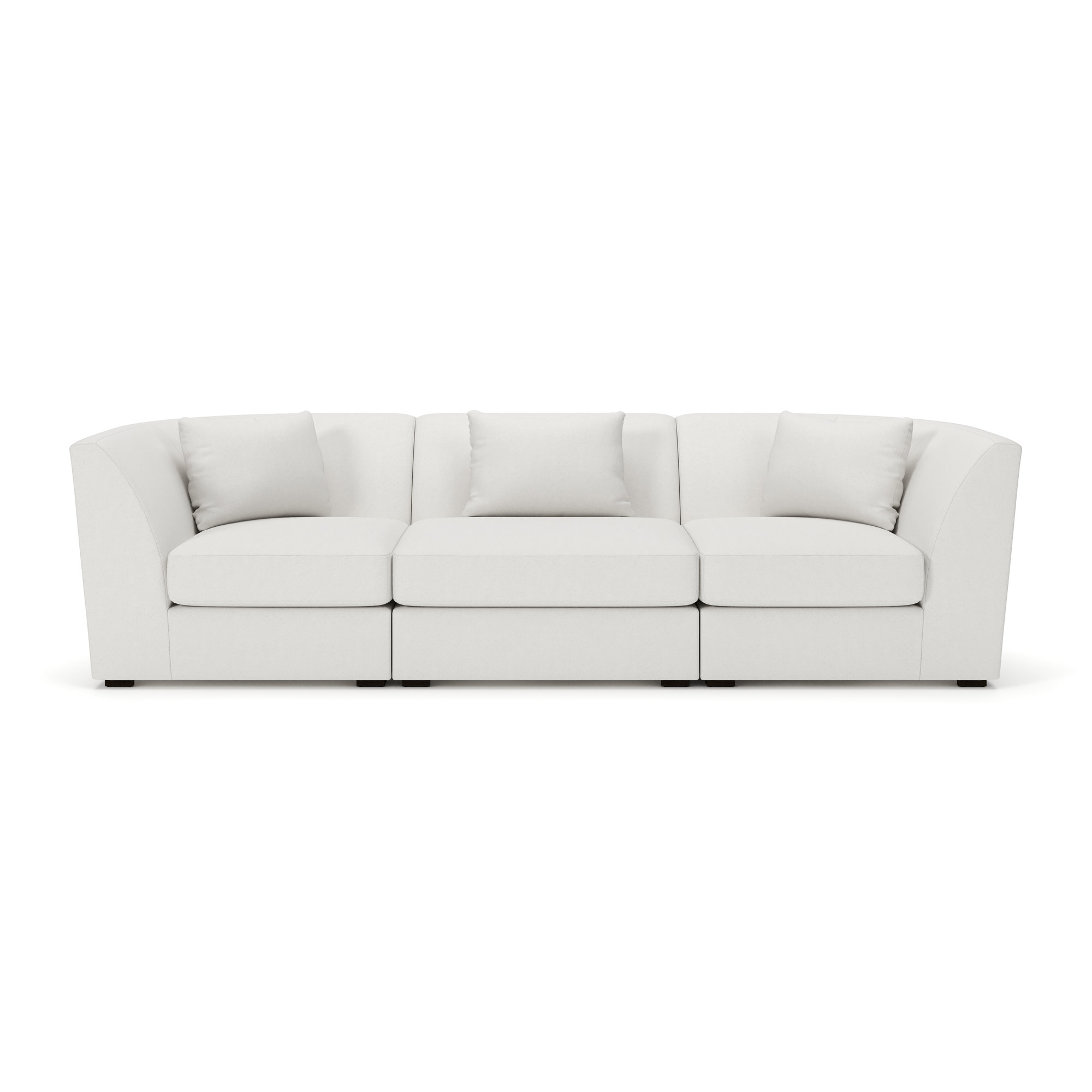 Krista 3-PC Curved Sofa, Macarena Beige