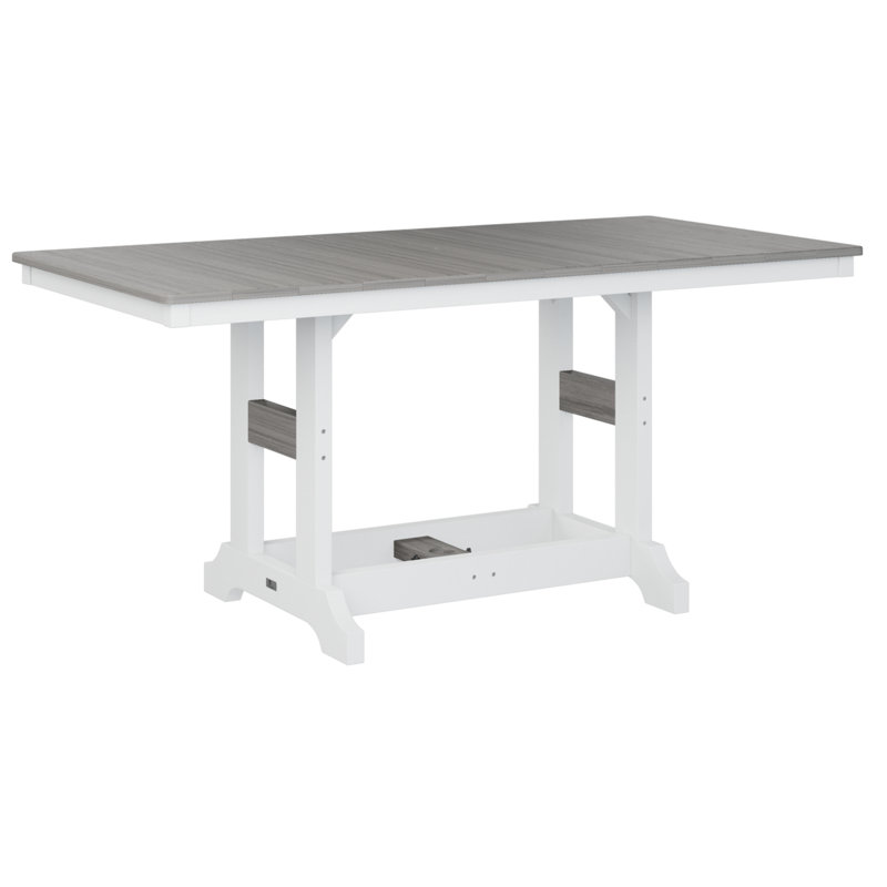 Table de salle à manger rectangulaire Chesterville, Bois flottant gris, H 30,87 po x l 66 po x P 33 po