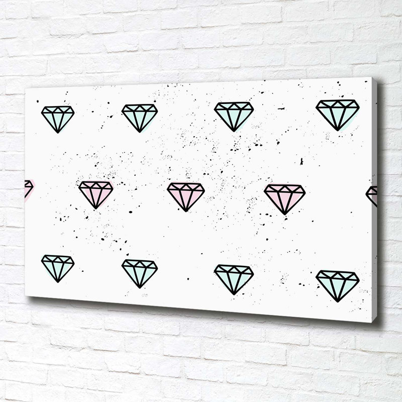 Diamonds - Wrapped Canvas Print