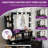 Makeup Vanity Set with LED Lighted Mirror-1505751583