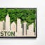 «Houston Moss City Silhouette», art mural en métal