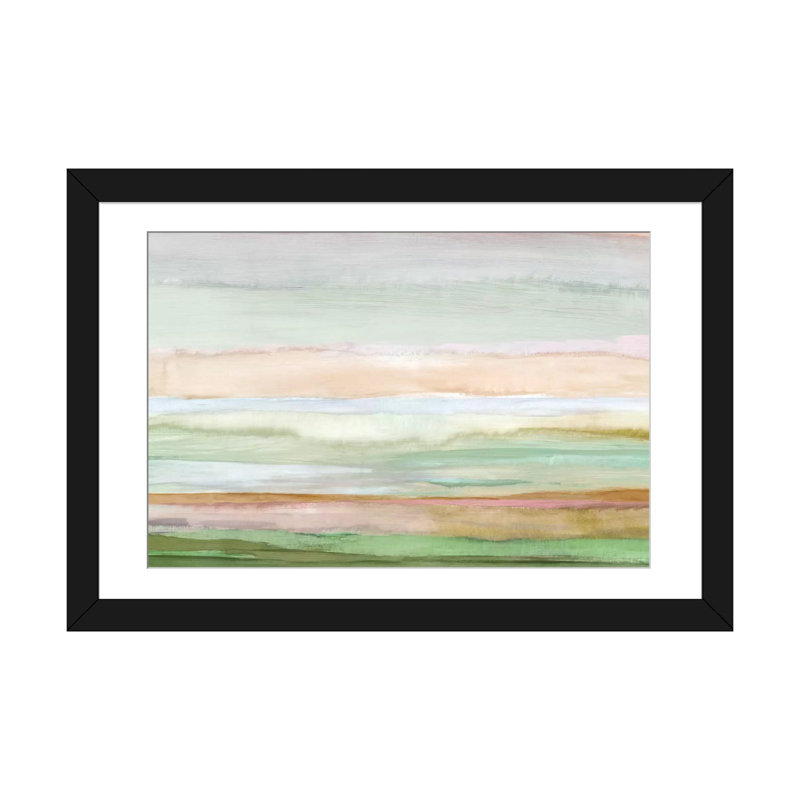 « poursuite », impression sur toile, Papier avec cadre noir, Blanc, H 24 po x l 32 po x P 1 po
