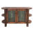 Croc Embossed Leather Buffet with Side Shelves