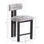 Tabourets ronds élégants de 26,5 po avec dossier bas - siège rembourré confortable et structure en métal noir pour la cuisine et la salle à manger-685318511-685318513