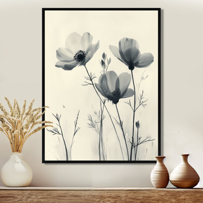«Silent Wild Bloom In Monicol Wildflowers II», art mural encadré fleurs sauvages