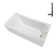 Streamline 66 in. x 32 in. Acrylic Right-Hand Drain Alcove Bathtub in Glossy White With External Drain