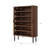 6-Tier Shoe Cabinet With Sliding Door & Adjustable Shelves For Entryway, Hallway, Living Room-1911692262