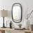 Crotts 29.6-inch Contemporary Rectangular Wall Mirror with Black Iron Frame
