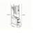 Vintage Solid Wood Hall Tree Rack-1466818640