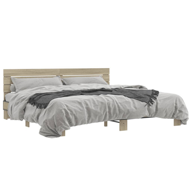 Diodorus Bed, Kingsize (5'), Sonoma Oak