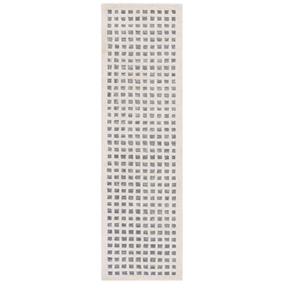 705 Hand Tufted 85% Wool; 15% Cotton Geometric Rug