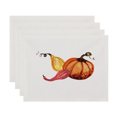 Ensemble de napperon 4 pièces automne Bigner gourd