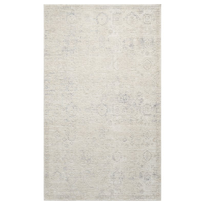 Kwamane Beige/Gray Traditional Floral Indoor Area Rug