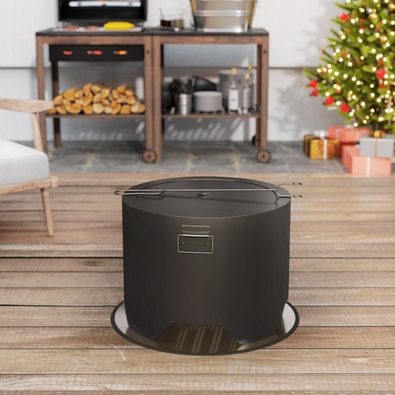 Round Wood Burning Smokeless Fire Pit