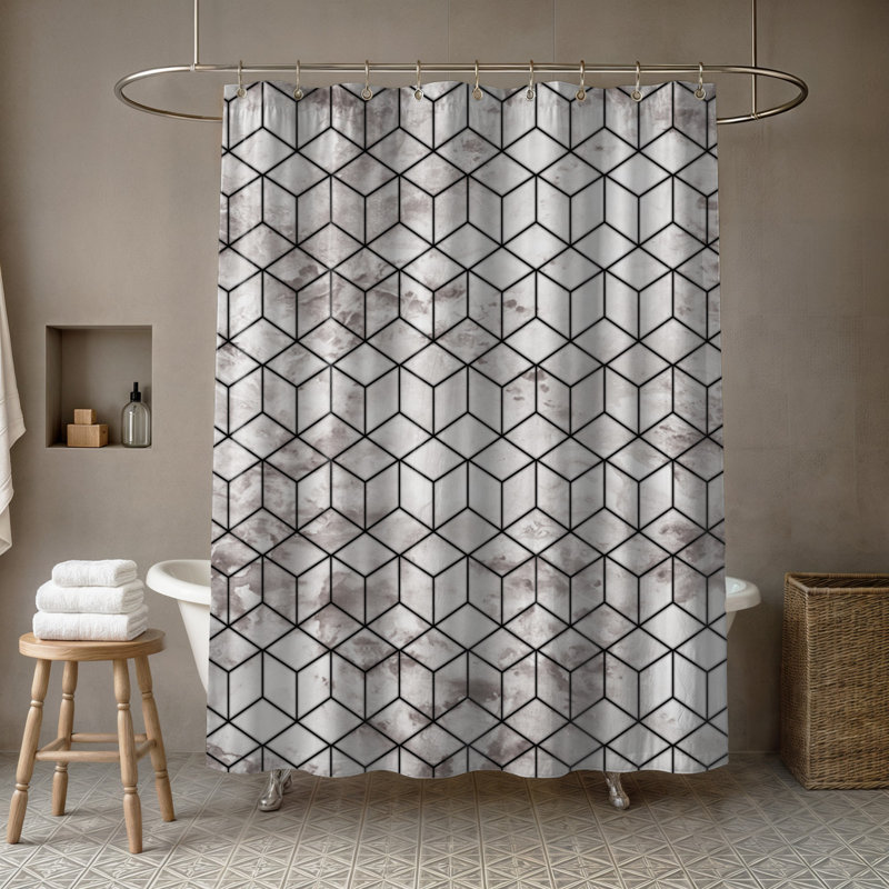 Geometric Shower Curtain
