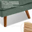 Fauteuil d'appoint rembourré de 39,3 po de largeur avec pieds en bois massif Havens-214573290