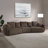 Bash 145"L Upholstered Sofa with 7 Pillows