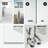Houston 56-60" W x 76" H Sliding Frameless Shower Door with 3/8" Clear Glass-77317526