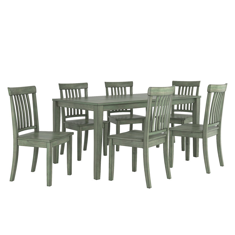 Ensemble repas 6 personnes Phillipston, Sauge antique