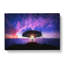 Lone Tree Beneath A Purple Sunset In Abstract - Wrapped Canvas-55309025